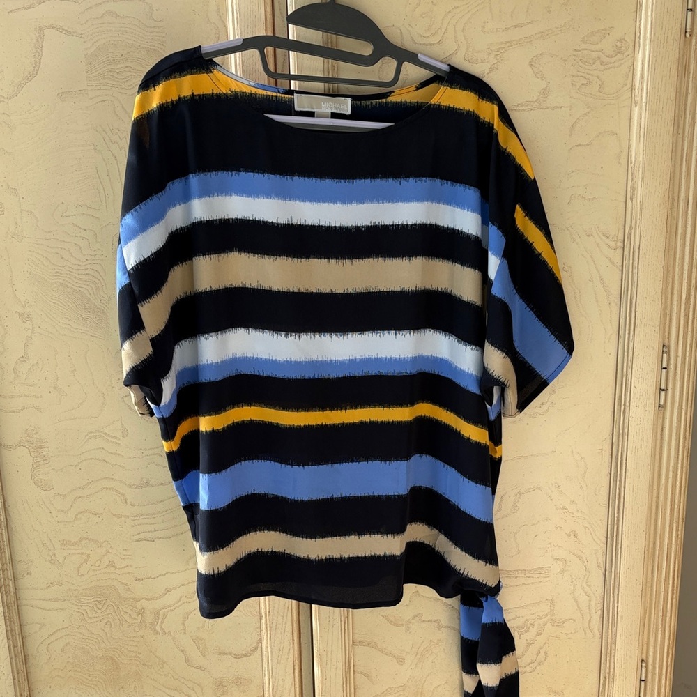Michael Kors Blue, White, Tan and Gold Apparel